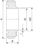MALE PART SMS 76.1-316L - ISO2037