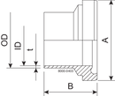 LINER BS DN80 H3 1.4307 - DIN 11853-1