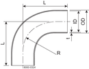 BEND 90 DN15 HSF3 1.4307 - FIT TO EN10357-A TUBE