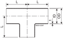 TEE EQUAL DN10 HSF3 1.4404 - FIT TO DIN