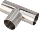 B7WWW-1 1/2-304L-7 - WELD EQUAL TEE, POLISHED ID/OD