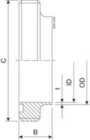 MALE PART DS-38-316L - DS720