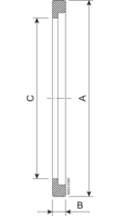 GASKET FLANGE 51 EPDM - ISO 2037