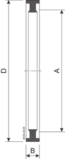SEAL RING T 101.6 EPDM - IDF B=7.0 TO 9.5