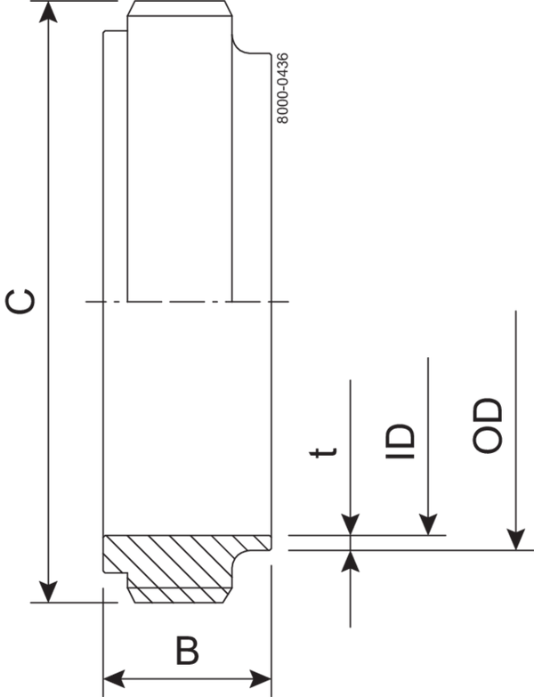 MALE PART IDF 76.1-316L - ISO2037