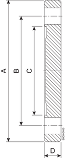 BLIND BBF DN125 H3 1.4404 - DIN 11864-2/11853-2