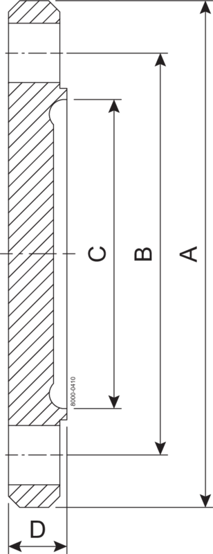 BLIND BNF DN80 H3 1.4404 - DIN 11864-2/11853-2