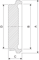 BLIND BNKS DN100 H3 1.4404 - DIN 11864-3/11853-3