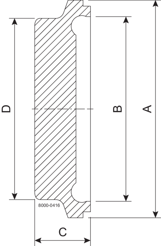 BLIND BNKS DN40 H3 1.4404 - DIN 11864-3/11853-3