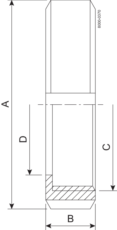 NUT F DN15 HSF0 1.4301 - DIN 11851