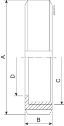 NUT F DN125 HSF0 1.4404 - DIN 11851