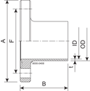 FLANGE BF DN150 H3 1.4404 - DIN 11864-2