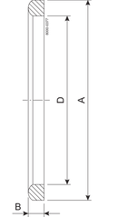 GASKET G DN150 PTFE - DIN 11851