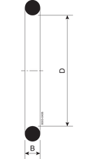 O-RING R DN20 EPDM - DIN 11864/11853
