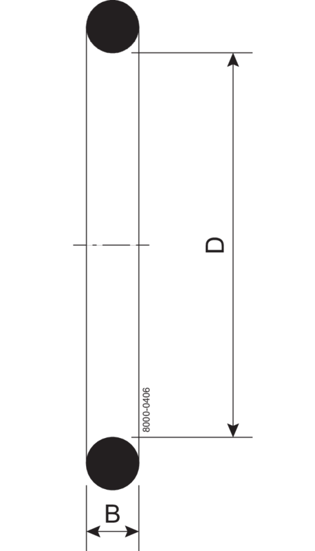 O-RING R DN15 FPM - DIN 11864/11853