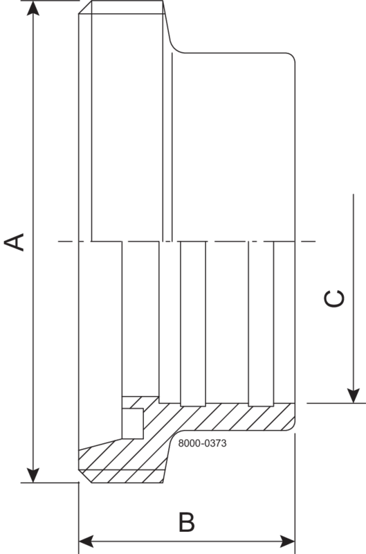 MALE C DN50 HSF0 1.4404 - DIN 11851