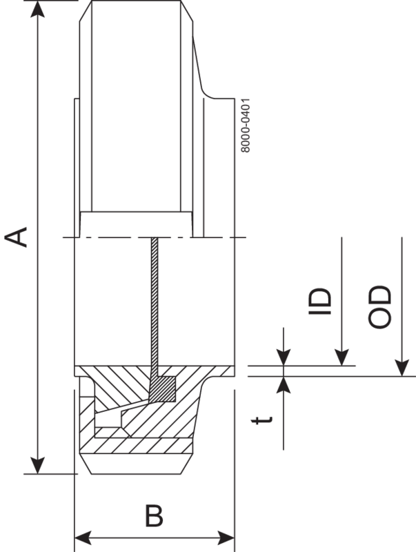 UNION S DN80 HSF0 1.4307 EPDM - DIN 11851