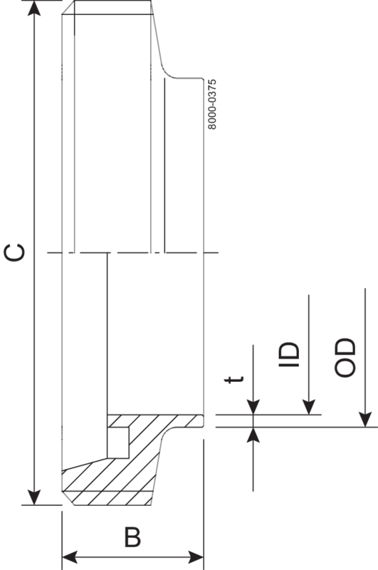 MALE SKC DN20 HSF0 1.4404 - DIN 11851