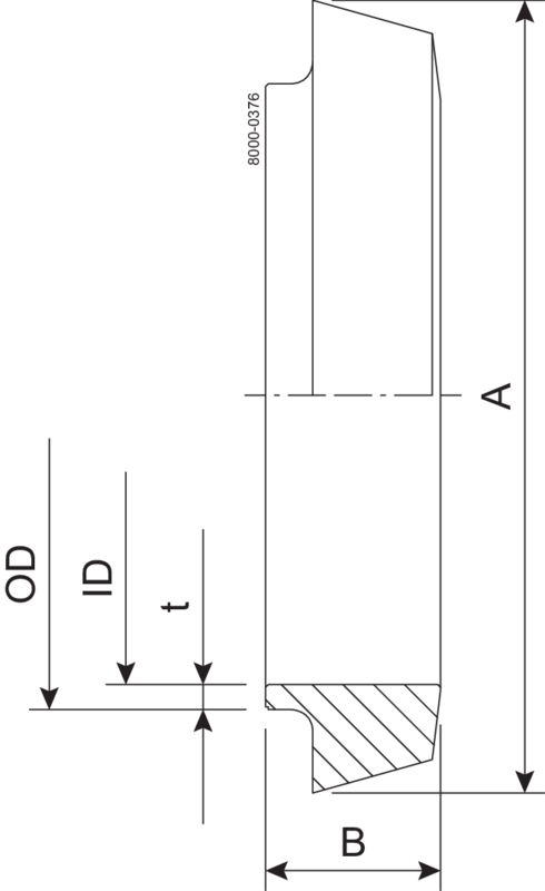 LINER SKD DN50 HSF0 1.4404 - DIN 11851