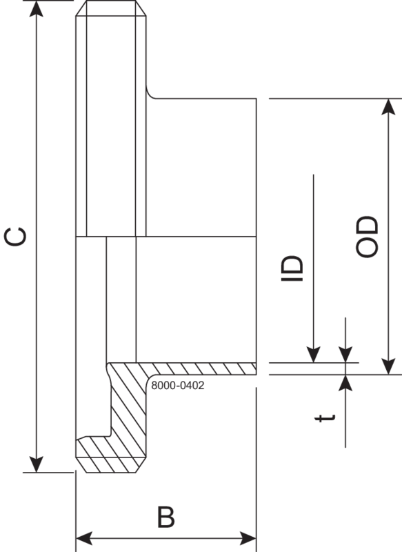 MALE GS DN80 H3 1.4404 - DIN 11853-1