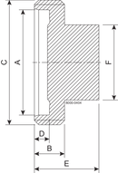 BLIND BGS DN32 H3 1.4404 - DIN 11864-1/11853-1