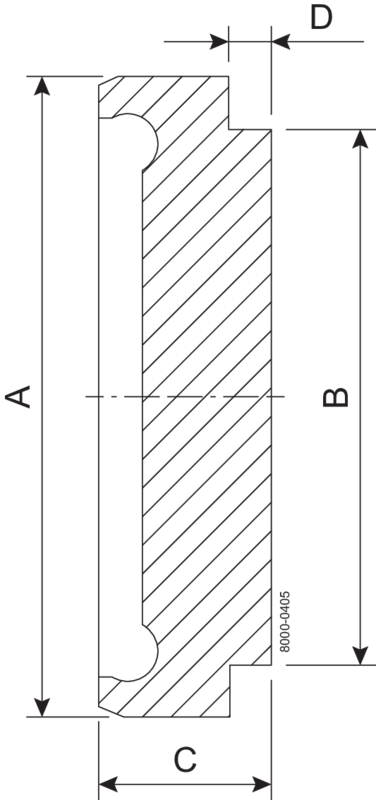 BLIND BBS DN15 H3 1.4404 - DIN 11864-1/11853-1