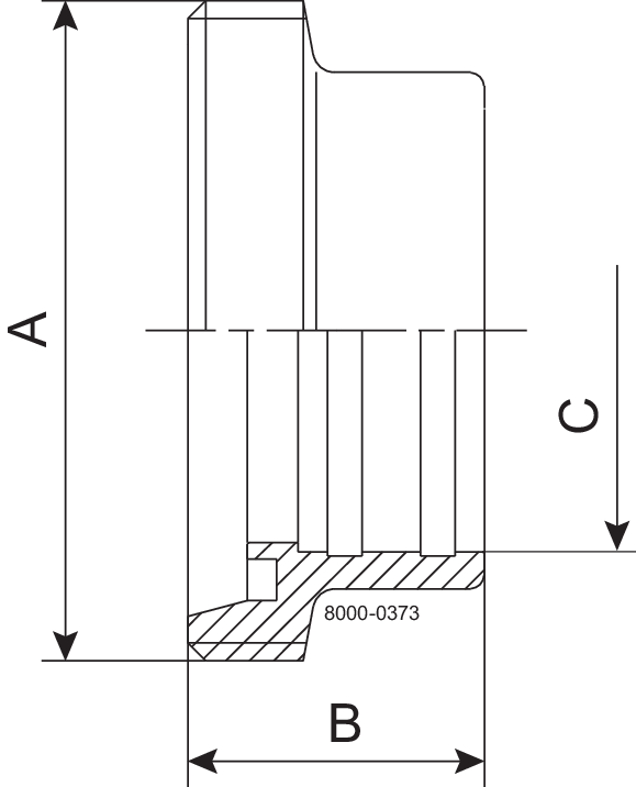 MALE EXP DN40 B 1.4301 - DIN FOR INCH