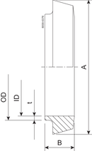 LINER S DN50 ID=1.6 1.4404 - DIN FOR INCH