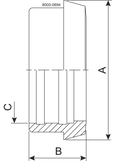 LINER EXP DN100 1.4301 - DIN FOR INCH