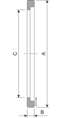 GASKET FLANGE DN100 EPDM - FIT TO DIN