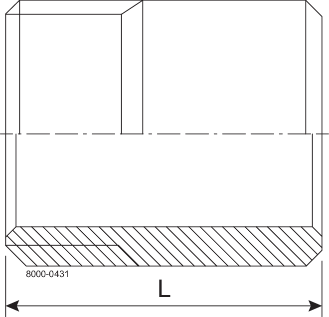 MALE W  2.5" RG 1.4571 - FIT TO DIN