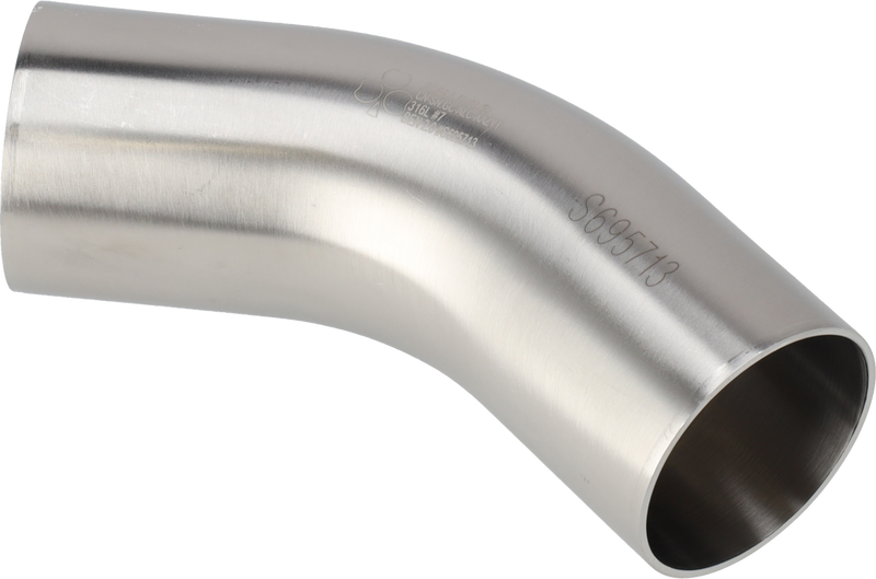 B2KS-1-304L-7 - 45-WELD BEND POLISHED ID/OD