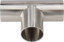 B7WWW-2 1/2-316L-7 - WELD EQUAL TEE, POLISHED ID/OD