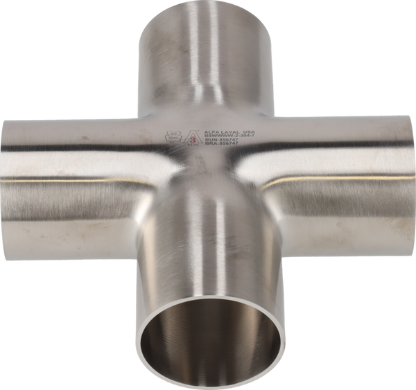 B9WWWW-1-304-7 - WELD CROSS, POLISHED ID/OD