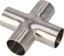 B9WWWW-2-304-7 - WELD CROSS, POLISHED ID/OD