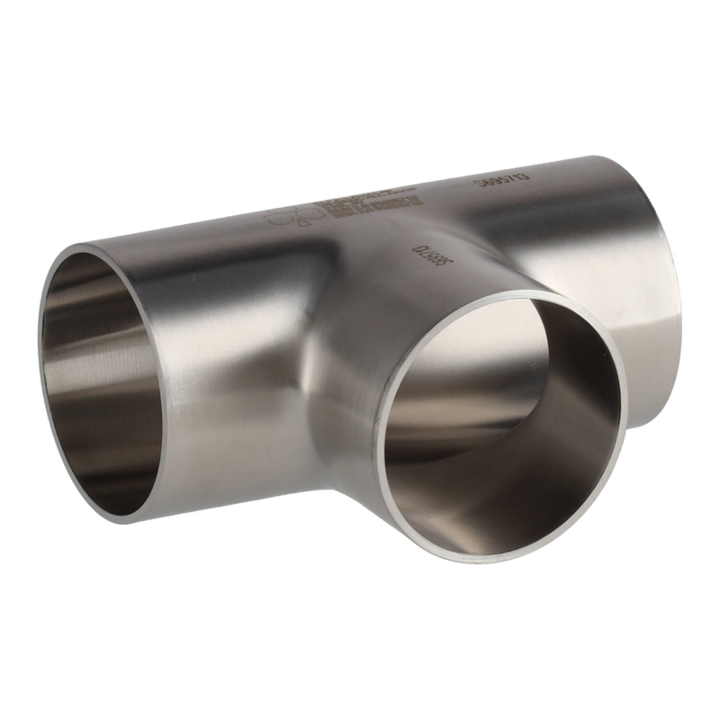 L7WWW-1-316L-7, - WELD EQUAL TEE, POLISHED ID/OD