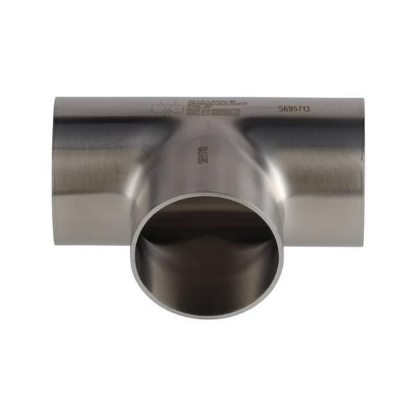 L7WWW-2 1/2-316L-7 - WELD EQUAL TEE, POLISHED ID/OD