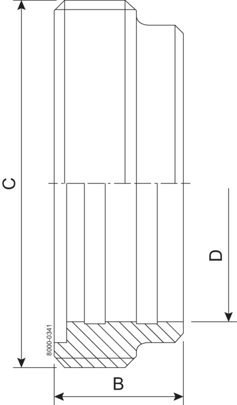 MALE PART SMS EXPANDING 32 SB - 304L