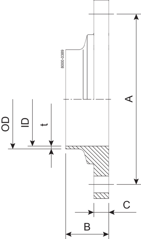 FLANGE NO O-RING 101.6-316L - ISO-OTHER