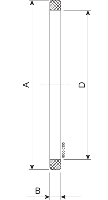 SEAL RING 101.6 PTFE - SMS B=4.0 DD