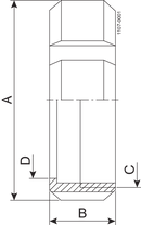 NUT IDF 38-304 - IDF