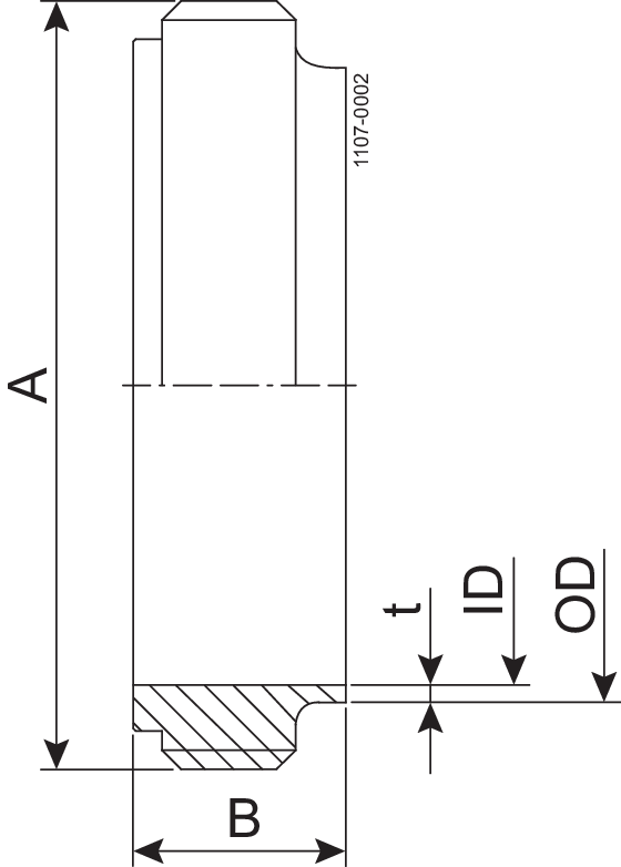 MALE PART IDF 63.5-316L - IDF