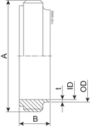 MALE PART ISO 38-316L - ISO2037