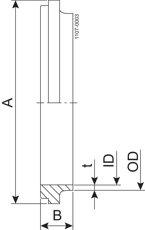 LINER IDF 63.5-316L - IDF