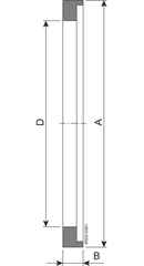 SEAL RING L 101.6 PTFE - ISO 2037 B=6.0