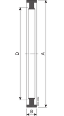 SEAL RING T 76 NBR - IDF B=7.0 TO 9.5