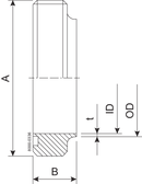 MALE PART SMS 25-304L - ISO2037