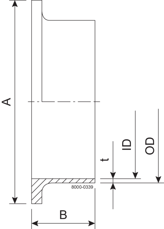 LINER LONG 76.1-316L - ISO2037