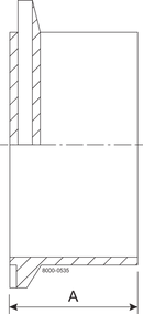 H-14W-3-316L-7 - H-LINE MALE SHORT FERRULE