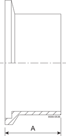 H-15W-3-316L-7 - H-LINE FEMALE SHORT FERRULE